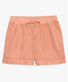 short femme en lyocell orange shortsA450301_4