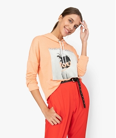 SANS GENRE BLEU SWEAT ORANGE