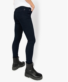 jean femme coupe slim contenant du polyester recycle bleu pantalons jeans et leggingsA455501_3