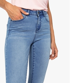 jean femme taille haute coupe skinny en stretch grisA456401_2