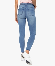 jean femme taille haute coupe skinny en stretch grisA456401_3