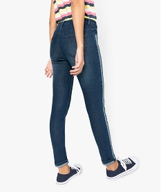 jean femme skinny avec bandes laterales en denim bleu pantalons jeans et leggingsA457001_3