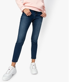 jean femme coupe skinny longueur 78eme bord franc bleu pantalons jeans et leggingsA457101_1