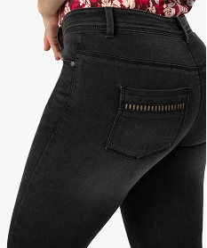jean femme slim avec fentes dans le bas noir pantalons jeans et leggingsA457301_2