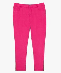 pantacourt femme en loocell avec bas zippe rose pantalons et jeansA458401_4