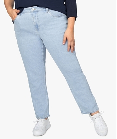 GEMO Pantalon femme coupe slim longueur 78ème Bleu