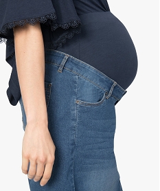 jupe de grossesse en jean coupe droite bleu jupes en jeanA459801_2