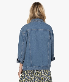 veste en jean femme ample inspiration 80s bleu vestesA460001_3