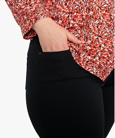 pantalon femme stretch 5 poches uni noirA461501_2