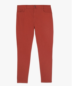 pantalon femme stretch 5 poches uni rouge pantalons et jeansA461901_4