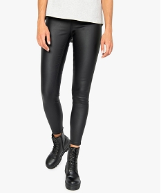 GEMO Jegging femme enduit Noir