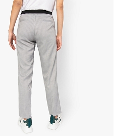 pantalon femme coupe large a motifs chevrons avec taille elastiquee imprimeA462401_3