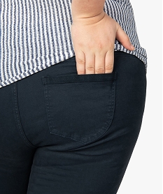 pantalon femme slim extensible bleu pantalons et jeansA464101_2