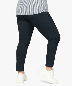 pantalon femme slim extensible bleu pantalons et jeansA464101_3
