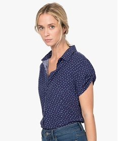 chemise femme a manches courtes imprimee imprimeA476401_1