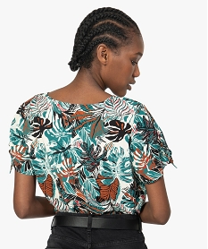 blouse femme imprimee avec boutons fantaisie imprime chemisiersA477101_3
