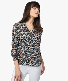 GEMO Chemise femme à motifs fleuris Imprimé