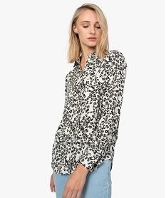 GEMO Chemise femme fluide à petits motifs Imprimé