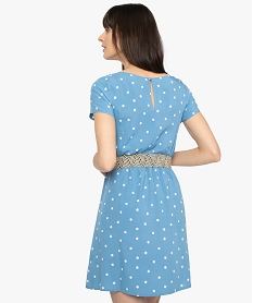 robe femme imprimee au look retro bleu robesA487201_3