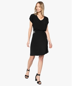 robe de ceremonie femme avec touches pailletees noir robesA488101_1