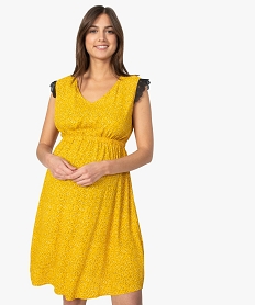 robe de grossesse col v avec dos original imprimeA491701_1