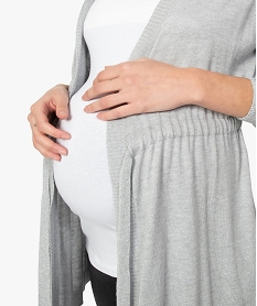 gilet de grossesse avec lien coulissant paillete grisA494601_2