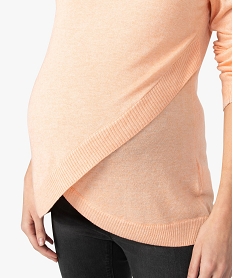 pull de grossesse croise a paillettes orange pulls et sweatsA498301_2