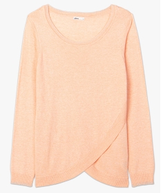 pull de grossesse croise a paillettes orange pulls et sweatsA498301_4