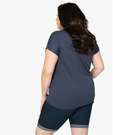 tee-shirt femme grande taille a manches courtes a motifs imprime tee shirts tops et debardeursA504801_3