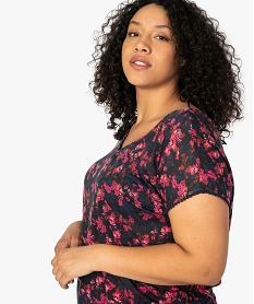 BALLERINE NOIR TEE-SHIRT AOP FLORAL