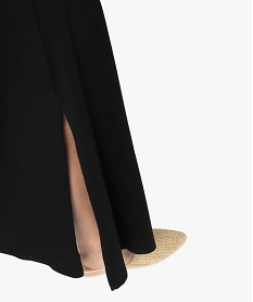 robe femme en jersey de coton noirA526201_2