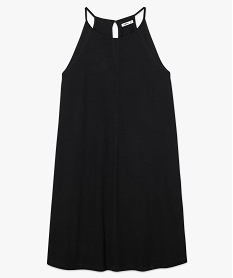 robe femme forme trapeze a fines bretelles noirA526501_4