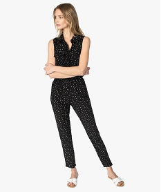 GEMO Combinaison pantalon femme imprimée sans manches Imprimé