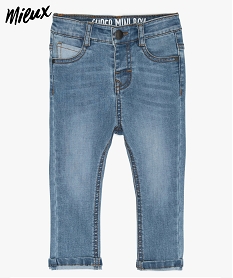 jean bebe garcon coupe slim en polyester recycle bleu jeansA530601_1