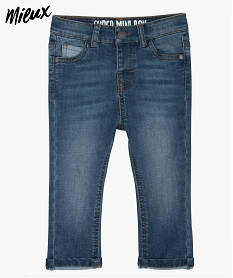 jean bebe garcon coupe slim en polyester recycle gris jeansA530701_1