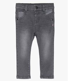 jean bebe garcon slim en coton stretch gris jeansA530801_1