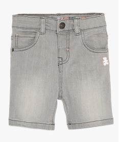 GEMO Bermuda bébé garçon aspect délavé – Lulu Castagnette Gris