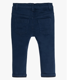 pantalon bebe garcon coton extensible bleu pantalonsA531801_2