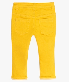 pantalon bebe garcon coton extensible jaune pantalonsA531901_2