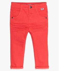 GEMO Pantalon bébé garçon coton extensible Rouge