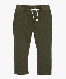 GEMO Pantalon bébé garçon en coton bio strech Vert