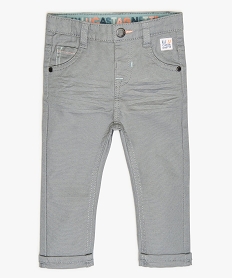 GEMO Pantalon bébé garçon en coton stretch - Lulu Castagnette Gris