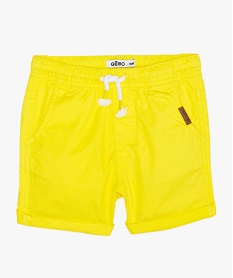 SWEAT ECRU BERMUDA JAUNE