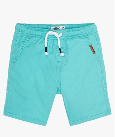 GEMO Bermuda en toile à taille élastiquée bébé garçon bleu vif