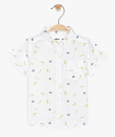 GEMO Chemise bébé garçon à manches courtes motifs bananes Multicolore