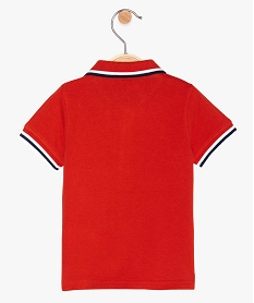polo bebe garcon a manches courtes - lulu castagnette rouge polosA539101_2
