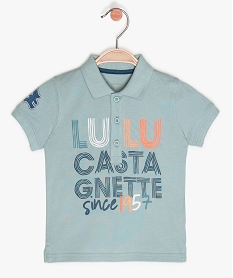 polo bebe garcon imprime - lulu castagnette bleu polosA539701_1