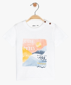 CHEMISE BLANC/AOP TEE-SHIRT BLANC