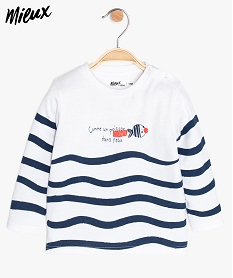 GEMO Tee-shirt bébé garçon imprimé fantaisie Imprimé