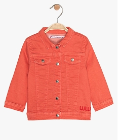 veste bebe fille casual - lulu castagnette orange vestesA549201_1